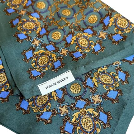 Vintage Groove Handmade - Foulard verde salvia - 100% seta
