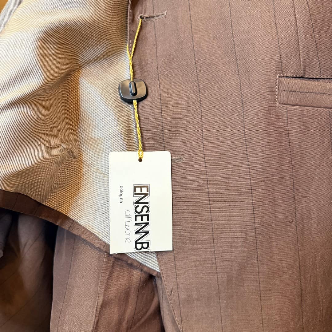 IMG_6479 Completo vintage deadstock - marrone gessato