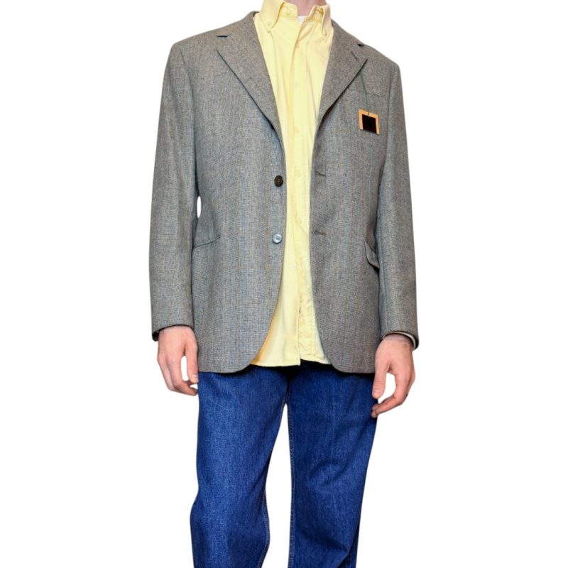 Blazer vintage deadstock - a quadri verde