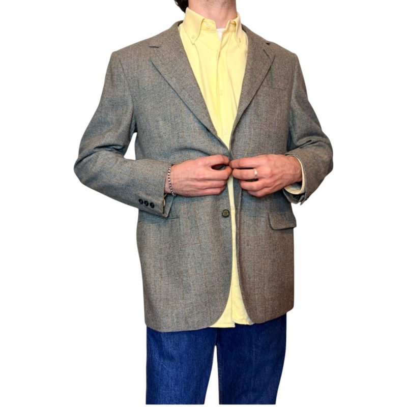 Blazer vintage deadstock - a quadri verde
