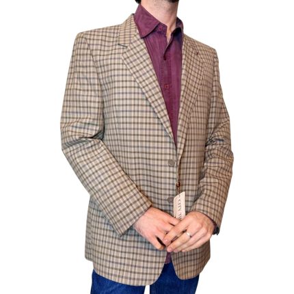 Blazer vintage deadstock - a quadri beige