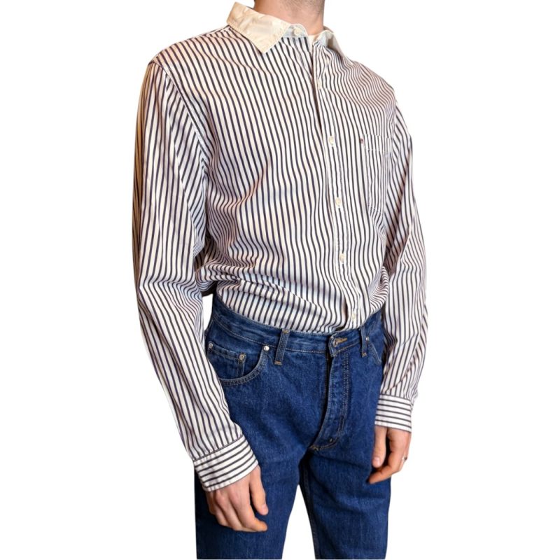 Polo Jeans Company - Camicia vintage a righe viola