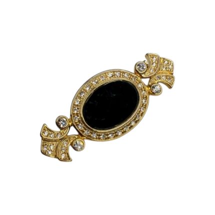 Spilla vintage - nero e oro