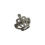 Spilla vintage - corona argento - immagine 2