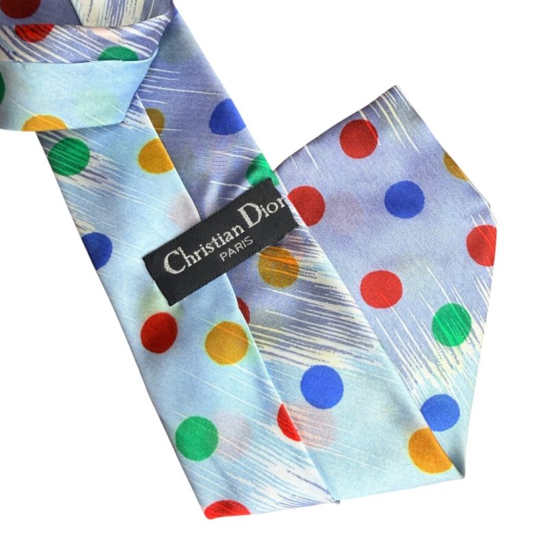 Christian Dior Paris - cravatta vintage a pois