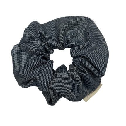 Vintage Groove Handmade - Scrunchie in denim chiaro - grande