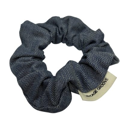 Vintage Groove Handmade - Scrunchie in denim chiaro - piccolo
