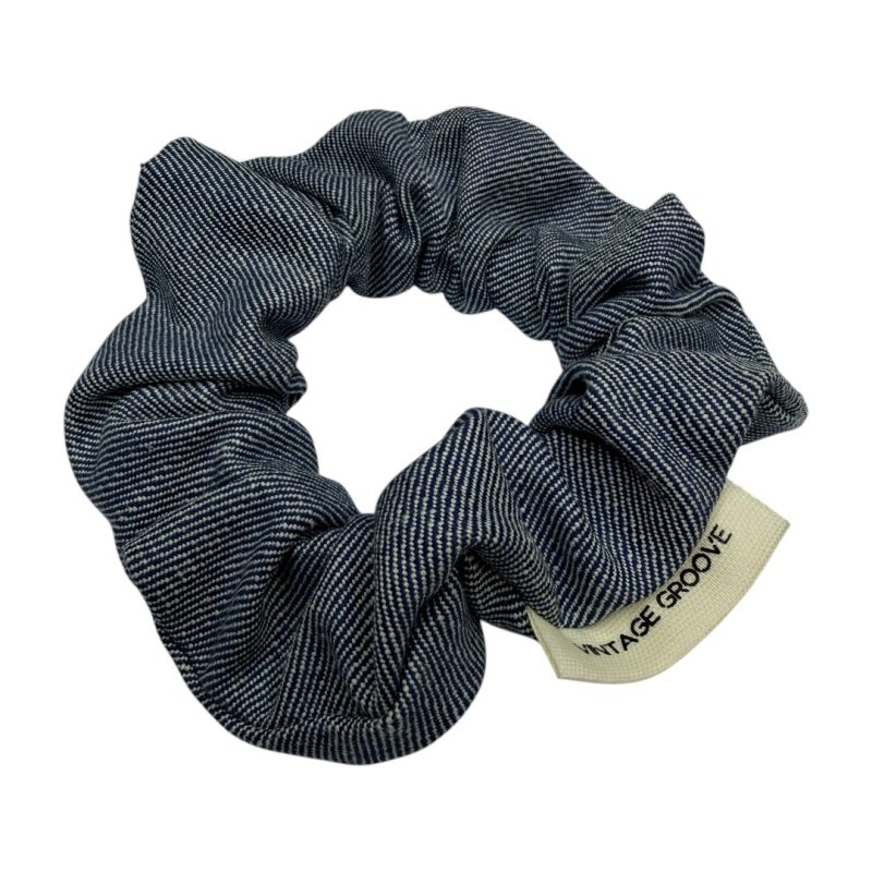 Vintage Groove Handmade - Scrunchie in denim chiaro - piccolo