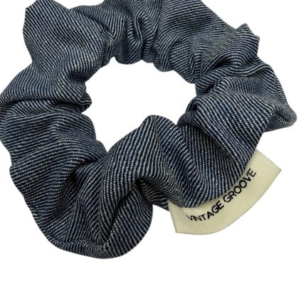Vintage Groove Handmade - Scrunchie in denim chiaro - piccolo