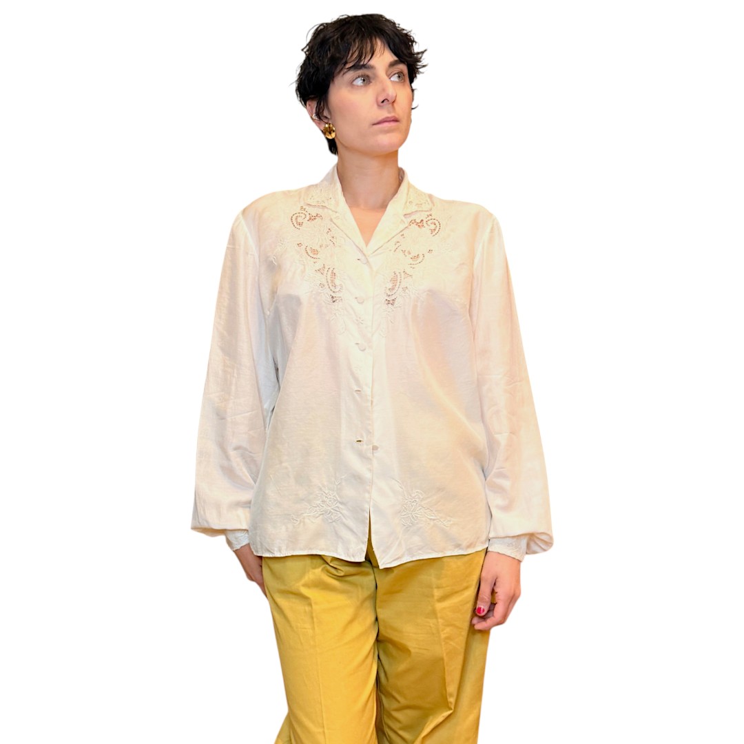IMG_7727 Camicia vintage in seta ricamata