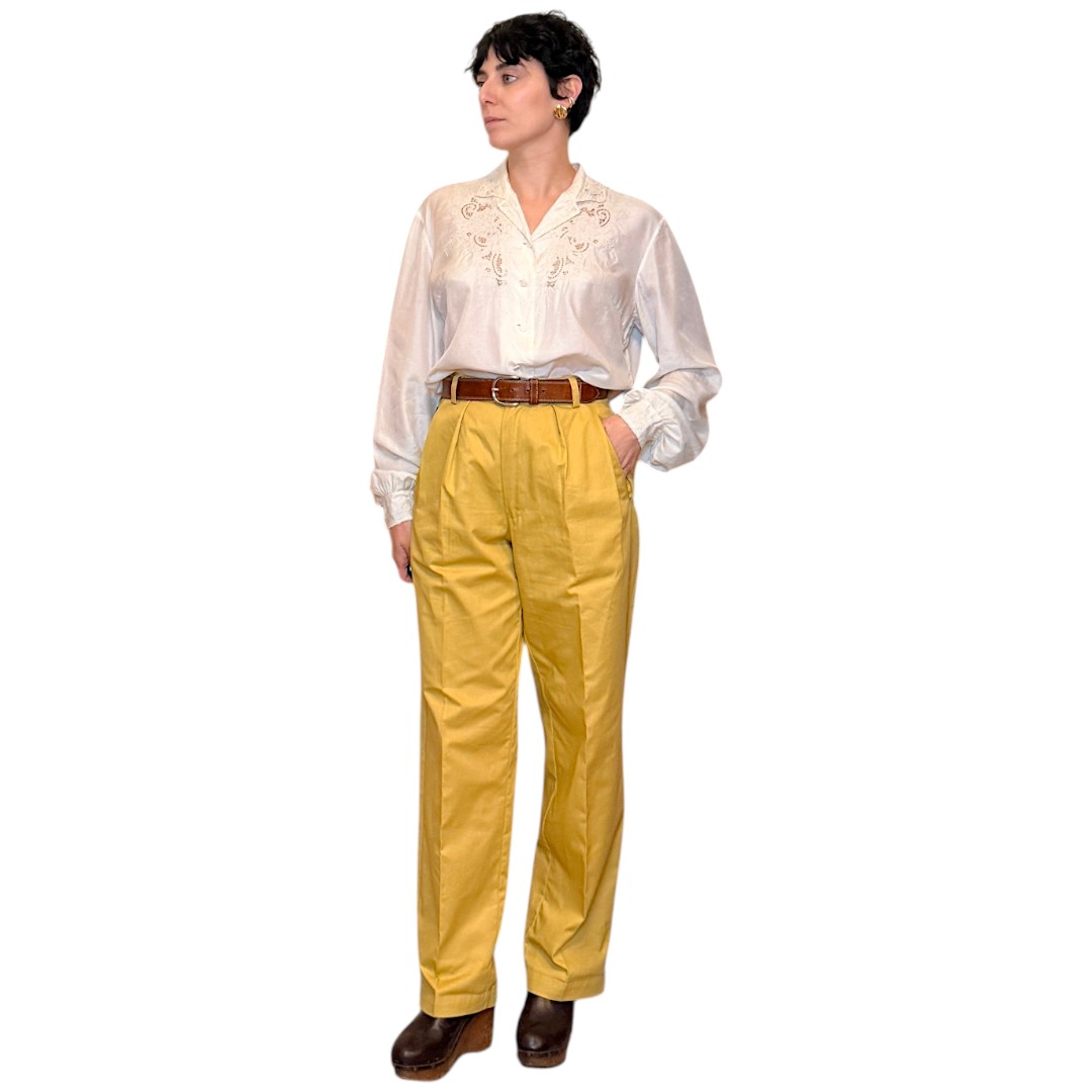 IMG_7732 Carrera - pantalone sartoriale senape