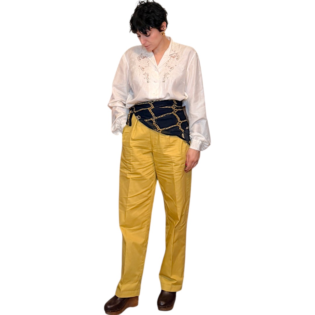 IMG_7746 Carrera - pantalone sartoriale senape