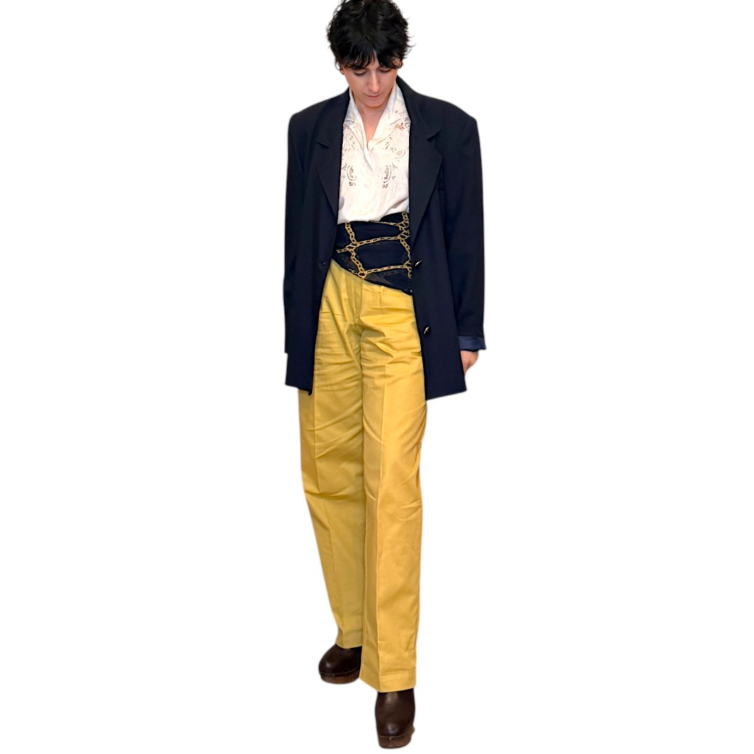 IMG_7752 Carrera - pantalone sartoriale senape