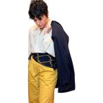 Vintage Groove Handmade - Foulard blu con catene