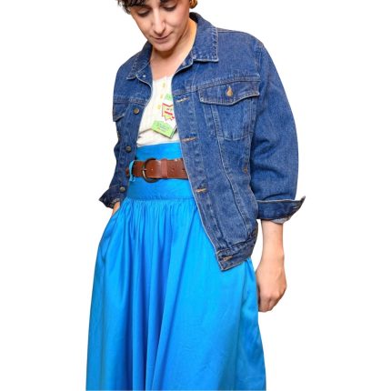 Giacca vintage in denim scuro