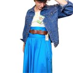 Giacca vintage in denim scuro