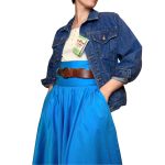 Giacca vintage in denim scuro