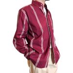 Camicia vintage vinaccia a righe