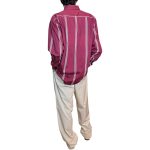 Camicia vintage vinaccia a righe