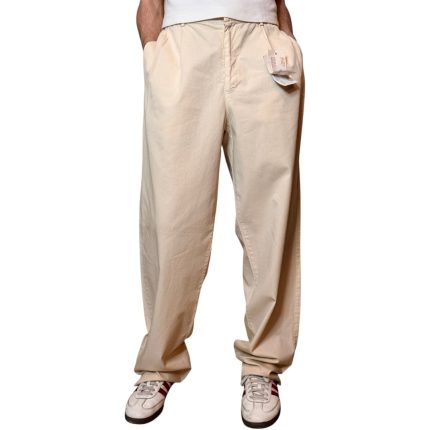 Pantalone sartoriale in cotone - beige