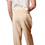 Pantalone sartoriale in cotone - beige
