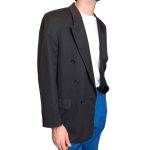 Blazer vintage doppio petto - grigio scuro
