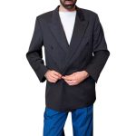 Blazer vintage doppio petto - grigio scuro