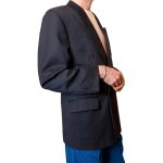 Blazer vintage doppio petto - grigio scuro