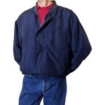 Bomber vintage blu - 100% seta