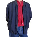Bomber vintage blu - 100% seta