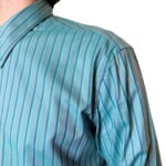 Camicia vintage a righe - azzurra