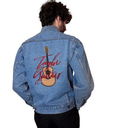 Giacca vintage in denim - con ricamo