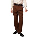 Pantalone sartoriale marrone