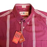Camicia vintage vinaccia a righe
