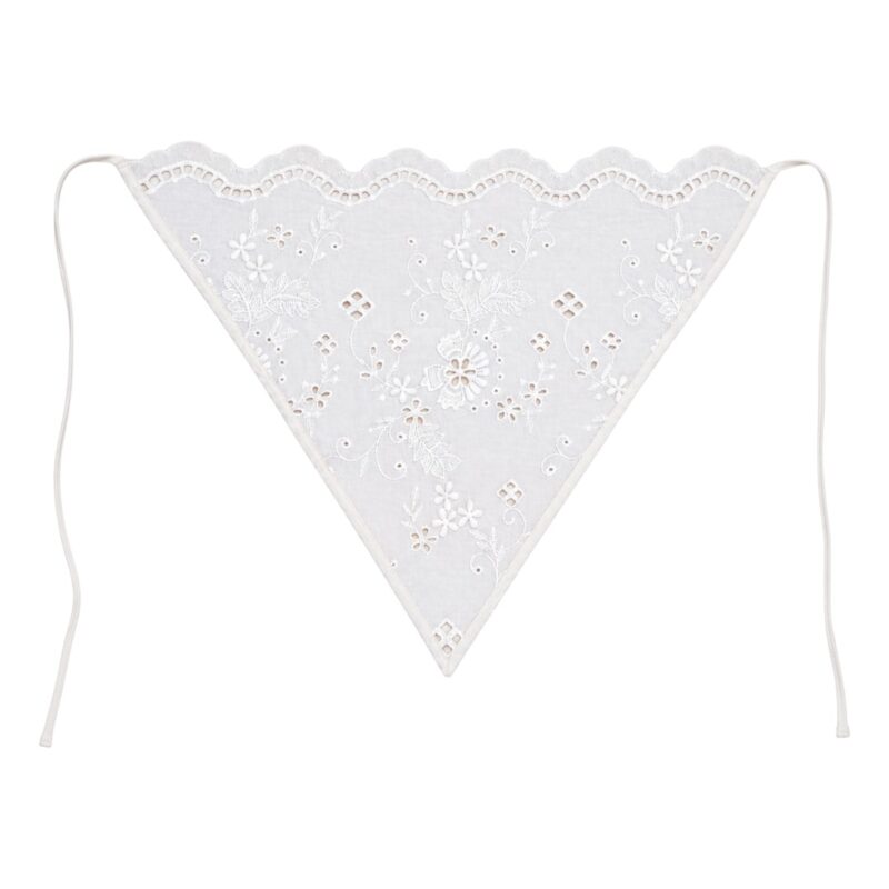 Vintage Groove Handmade – Bandana in sangallo con ricamo