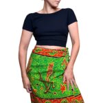 Top vintage nero corto