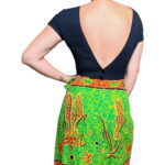 Top vintage nero corto