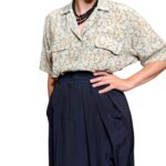 Gonna vintage nera - 100% seta