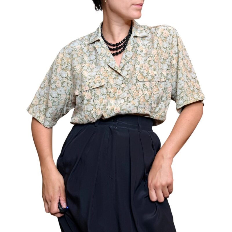 Collana vintage nera tripla