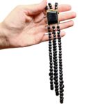 Collana vintage nera tripla