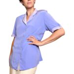 Camicia vintage lilla - 100% seta