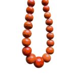 Collana vintage rossa