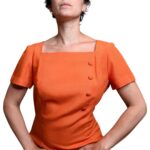 Abito vintage arancione