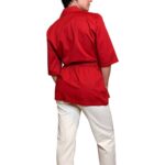 Giacca vintage con cintura - rossa