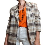 Collana vintage marrone