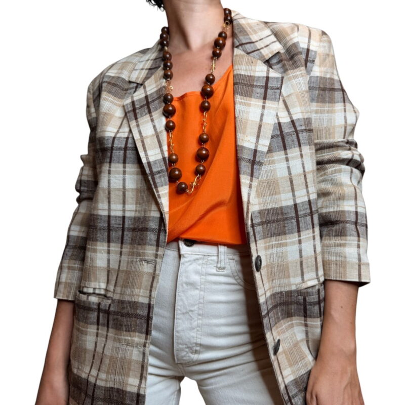 Collana vintage marrone