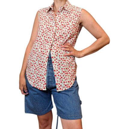 Camicia vintage a fiorellini