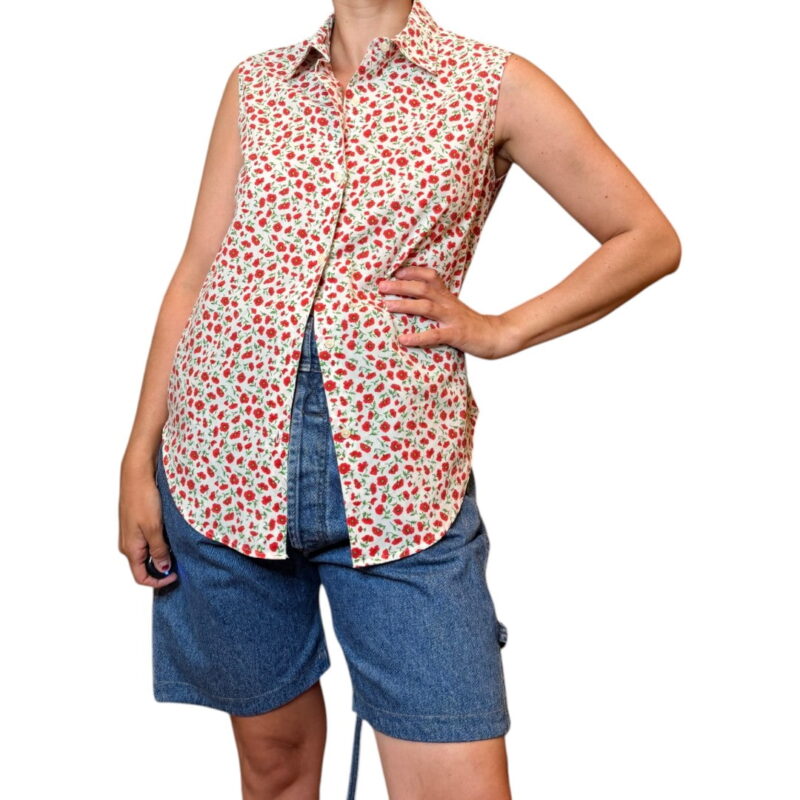 Camicia vintage a fiorellini
