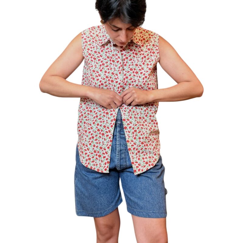Camicia vintage a fiorellini