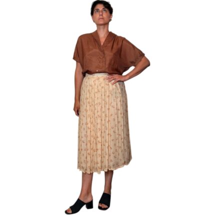 Gonna vintage beige - 100% viscosa